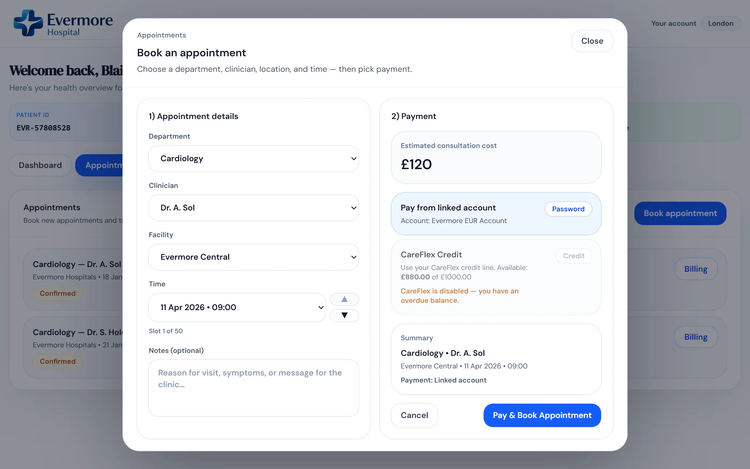 Booking Modal